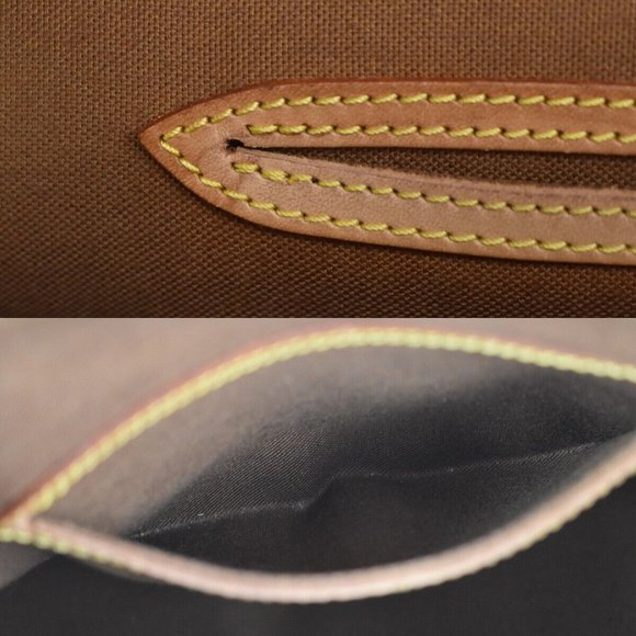 LOUIS VUITTON LV Logo Alma Hand Bag Monogram Leather Brown France - Picture 11 of 14